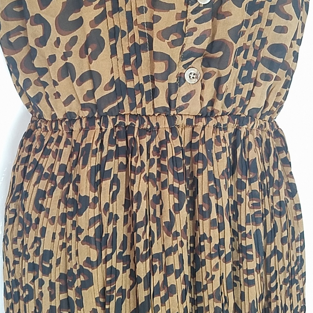 Blu Pepper, Animal Print dress, round neck, Super Cute, Sz S - Picture 7 of 9
